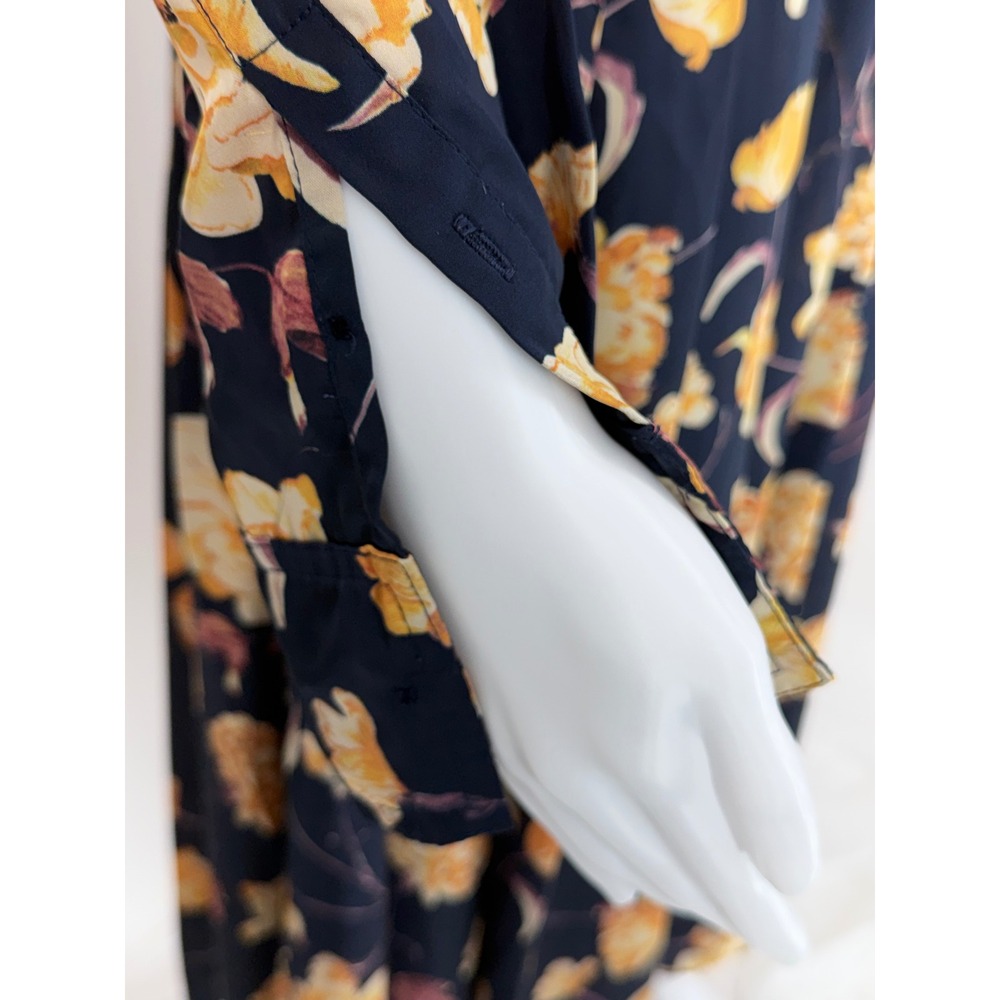 Ted Baker London Women's Floral Print Long Sleeve Midi Shirtdress Size 0 - Picture 10 of 11